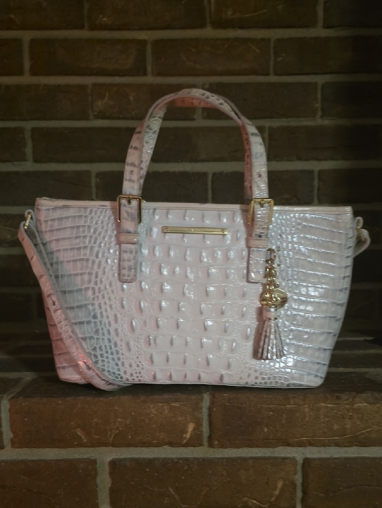 Brahmin Handbags - Brahmin Mini Asher Leather Satchel/Shoulder Bag White